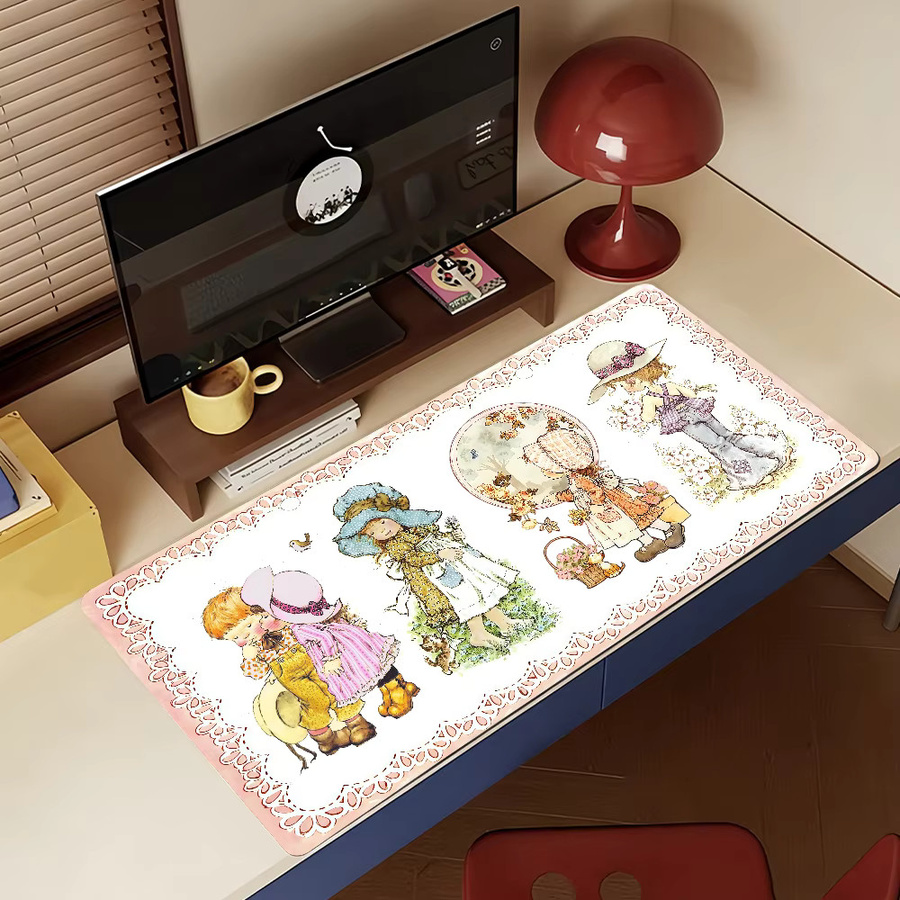 Sarah Kay Cartoon-Mädchen Mauspad in Multicolour für Büro und Gaming, rutschfest und wasserdicht - Bild 5
