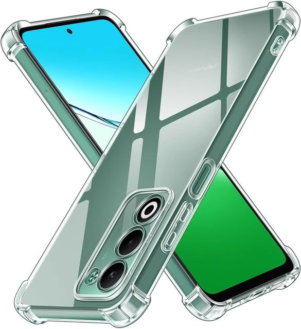 Stoßfeste Silikon Schutzhülle für Oppo A5 Pro und Oppo A5m in Transparent - Bild 1