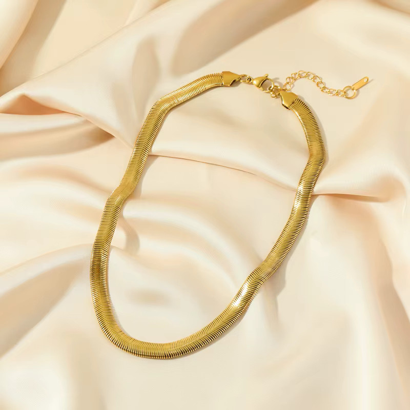 EILIECK Halskette Edelstahl, Gold, Damen - Bild 2