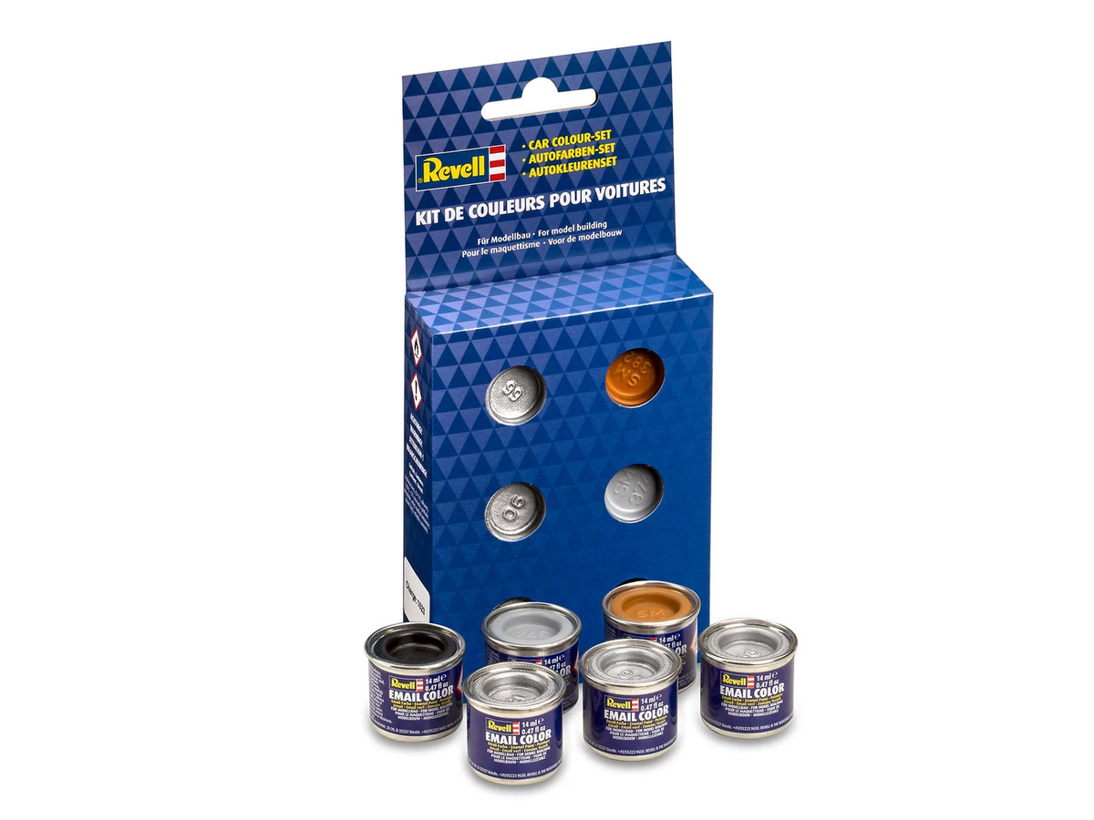 Revell Automobile Colour Set, Email Color Enamel, 6-teiliges Set, Fahrzeuge Zivil - Bild 2