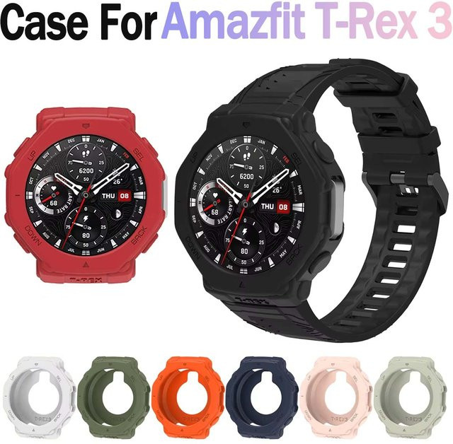 Silikon-Uhrengehäuse für Amazfit T-Rex 3, Weiß, Unisex - Bild 1