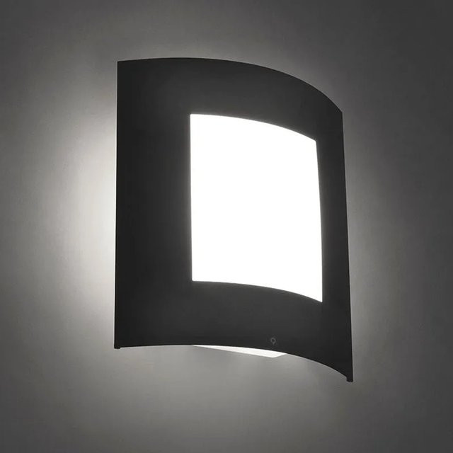 QAZQA Außenwandleuchte Emmerald 1 in Anthrazit, moderne Up-and-Down Wandlampe aus Metall und Glas mit IP44 Schutz für den Garten - Bild 1