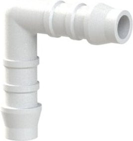 Riegler Winkel-Schlauchverbindungsstutzen aus Kunststoff für Schlauch LW 5 mm in Weiß - Bild 1