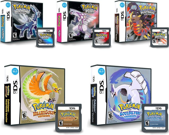 Pokemon NDS Spielkarte Diamond Pearl Soul Silver Heart Gold Platinum US Edition R4 Karten-Edition von Nintendo in Weiß und Bunt/Mehrfarbig - Bild 1