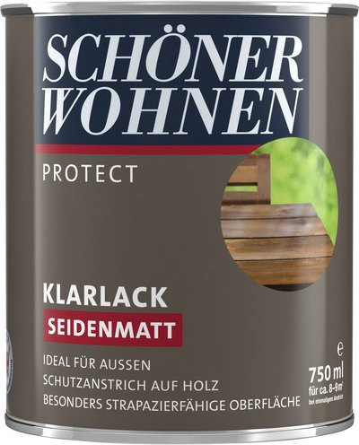 Schöner Wohnen Klarlack für Holz, seidenmatt, transparent, 0,75 l - Bild 1