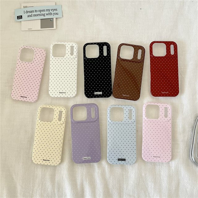 INS Polka Dot Handyhülle für iPhone 17 16 15 14 13 12 Pro Max 11 Ultradünn und Stoßfest - Bild 1
