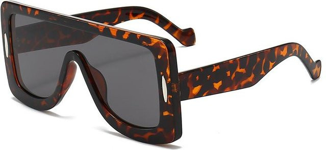 Binchi Outdoor Equipment Sonnenbrille, Sportsonnenbrille, rund, Vollrand, Kunststoff, black, Herren - Bild 1