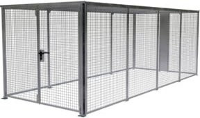 Bauer Südlohn Lagerbox LBM 6000 mit Doppelflügeltor, feuerverzinkt, Farbe: silver, B/T/H: 245,0 x 588,5 x 210,0 cm - Bild 1