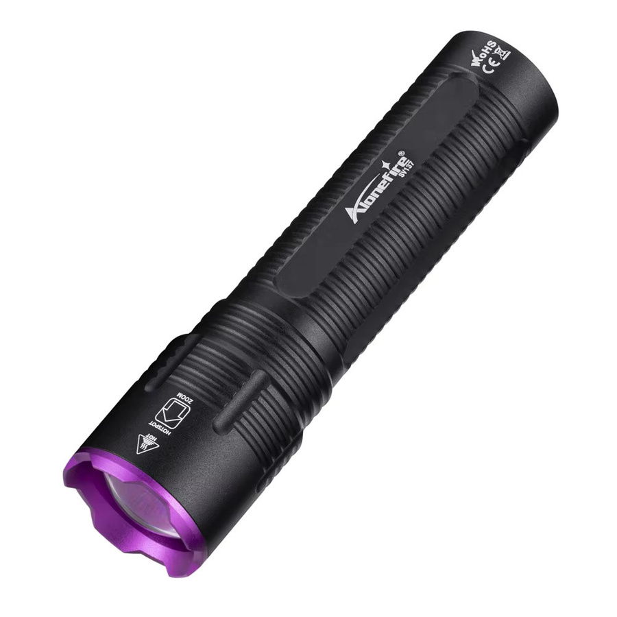 Alonefire UV Taschenlampe mit 20W Leistung für 365nm und 395nm zur Detektion von unsichtbarer Tinte, Markern und Urinspuren - Bild 4