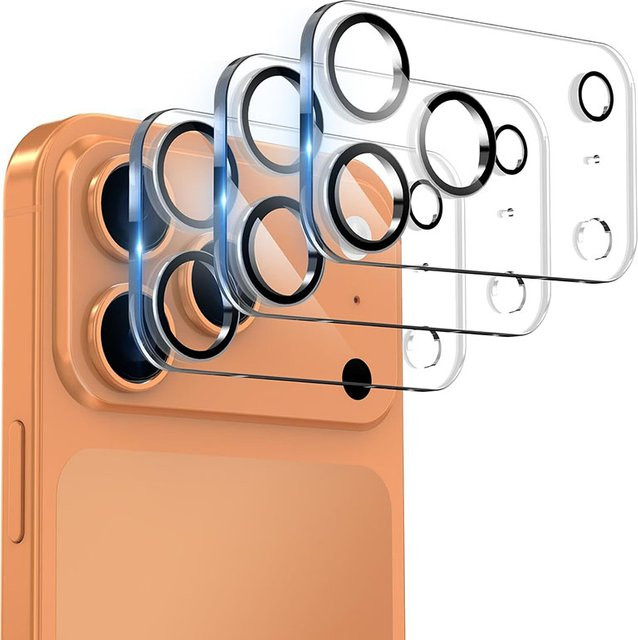 Yij Kameraobjektivschutz aus gehärtetem Glas für Apple iPhone 17 Pro Max und iPhone 17 Pro, transparent - Bild 1
