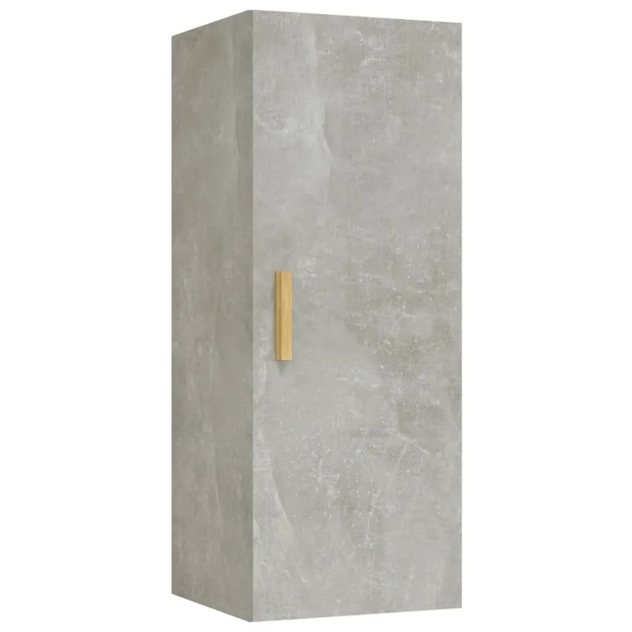 vidaXL Wandschrank aus Holzwerkstoff in Betongrau, B/T/H: 34,5 x 34,0 x 90,0 cm - Bild 2