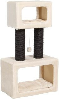 Canadian Cat Company Kratzbaum Columbia beige mit Katzenhöhle und Sisal-Elementen - Bild 1