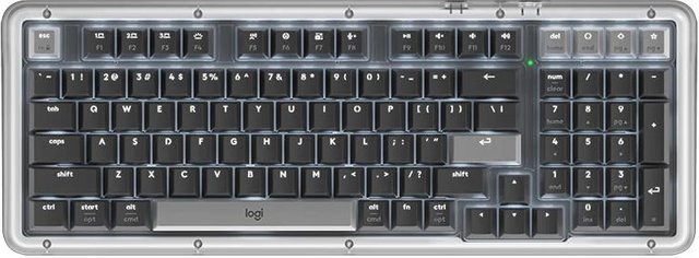 Logitech ALTO KEYS K98M AI Custom Kabellose Mechanische Tastatur in Grau mit Bluetooth - Bild 1
