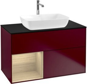 V&B Waschtischunterschrank Finion 100 mit Wandbeleuchtung, Breite: 100 cm, Höhe: 50,1 cm, Tiefe: 50,1 cm - Bild 1