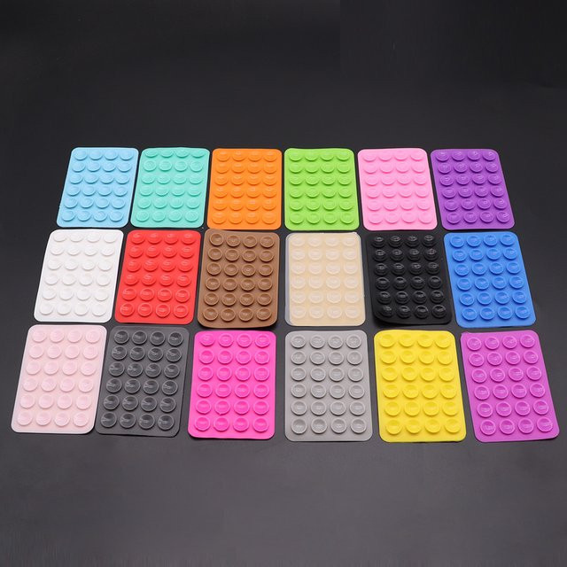 TingDong Universal Silikon Saugnapf für Handy, Tablet und Ladegeräte, 24 Stück, quadratisch und verdickt - Bild 1