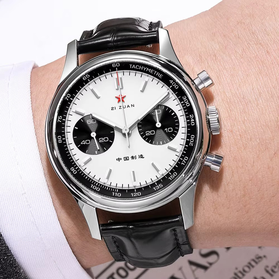 Red Star Chronograph, Handaufzug, Edelstahl, 40 mm, Herren - Bild 5