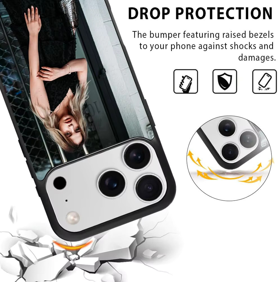 10 Stück ESINJET Sublimations-Handyhüllen Blanko-Covers für iPhone 17 Pro Max in Schwarz und Weiß, anpassbare DIY bedruckbare Anti-Rutsch-Hüllen - Bild 3