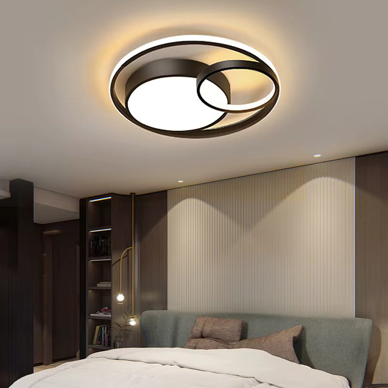 ONEBEI Moderne minimalistische LED-Deckenleuchte mit integriertem LED für Wohnzimmer, Schlafzimmer und Esszimmer, dimmbar - Bild 2