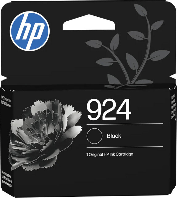 HP 924 Tintenpatrone Schwarz für HP OfficeJet Pro 8134, 8122, 8132 und 8124 - Bild 1
