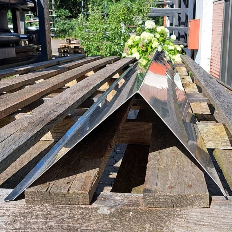 Pultabschluss aus Aluminium von Friedrich von Lien AG in Anthrazitgrau, Länge: 3,50 m - Bild 1