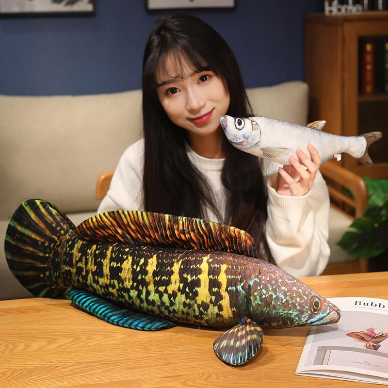 Kidsly Simulation Fisch Kissen, Plüschtier, 8-teiliges Set, 40cm - Bild 1