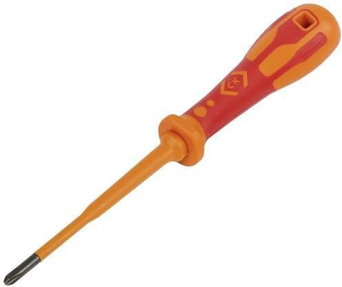 C.K VDE Slim Elektriker Kreuzschlitz-Schraubendreher in Orange mit einer Klingenlänge von 125 mm - Bild 1