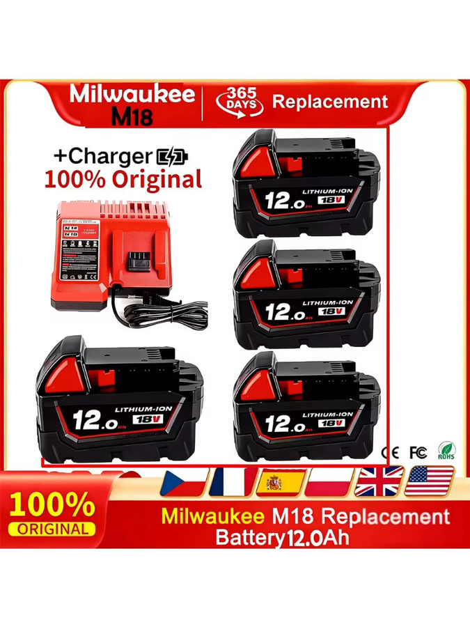 Milwaukee M18 XC Lithium-Ion Akku 18V 12000mAh - Bild 6