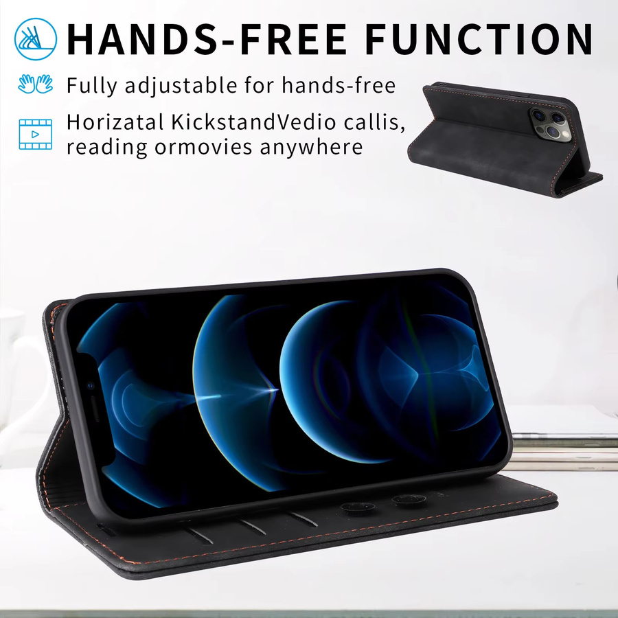 Luxuriöse Brieftaschenhülle aus PU-Leder für Xiaomi 14T, 13T, 12T Pro, 11 Lite und 15T Pro mit Kartenfächern und Standfunktion in Blau - Bild 6