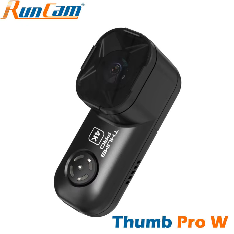 RunCam Thumb Pro W 4K V2 Action Camera mit eingebautem Gyro und 155 Grad Weitwinkel in Schwarz - Bild 2
