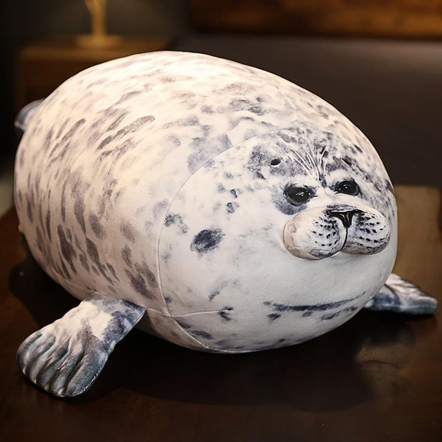 Wütendes Blob-Robben-Kissen, Seelöwen-Puppe, Plüschtier, 30cm - Bild 1