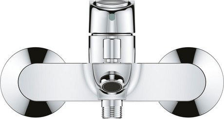 GROHE Einhand-Wannenbatterie Start Loop, wandmontiert, Chrom, Silber - Bild 1