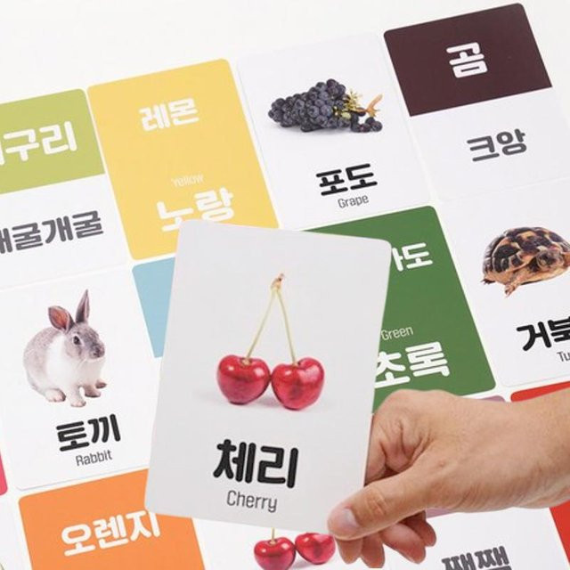 WINGKONE Beauty Koreanisch & Englisch Matching Wort Lernkarten, 158 Stück - Bild 1
