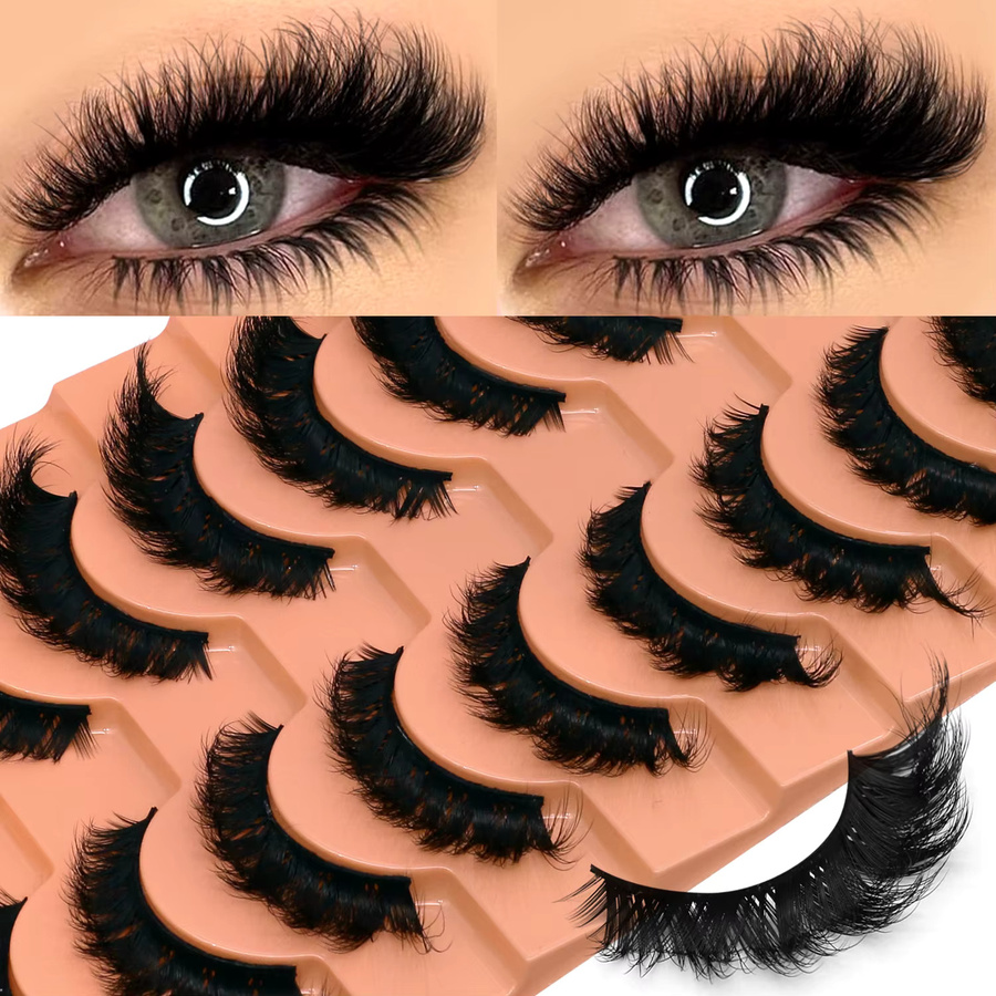 Lasvirey Falsche Wimpern, 3D-Faux-Nerzwimpern, Unisex - Bild 2
