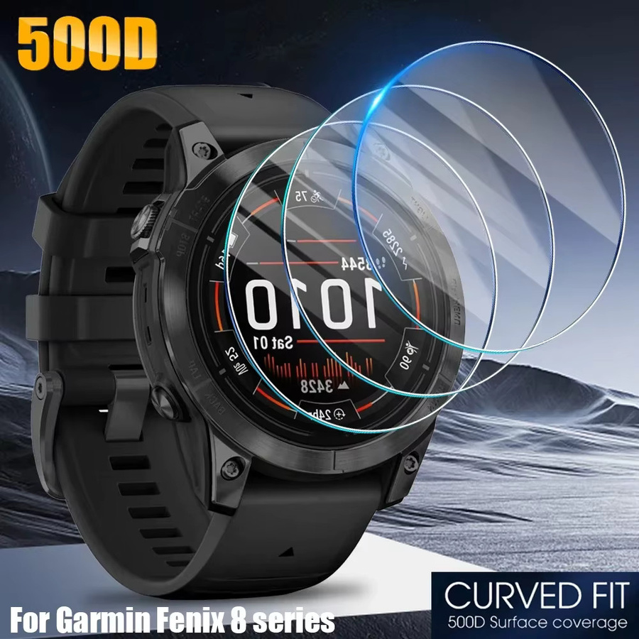 Garmin Uhren-Displayschutzfolie Glas, transparent, FenixE 47 mm Solar - Bild 4
