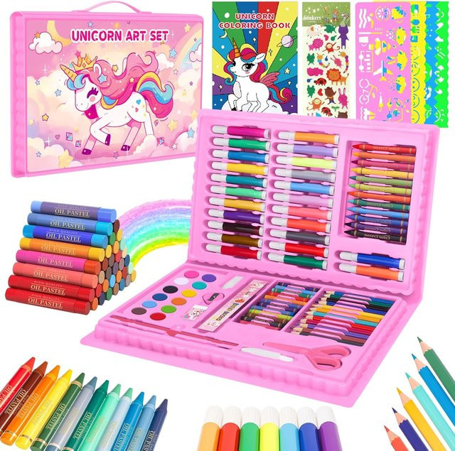 CutteeyFyry Einhorn Zeichenspielzeug mit Malbuch, Kunst- und Bastelset - Bild 1