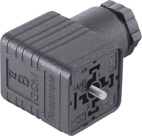 Hirschmann Rechteck-Steckverbinder GDM 2009 Serie Schwarz mit 2 Polen und PE 935-980-008-1 - Bild 1
