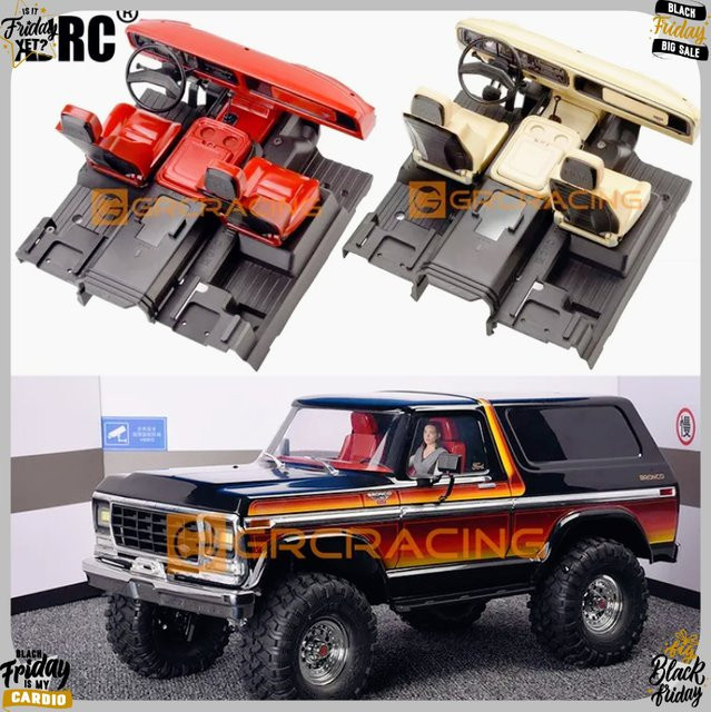 AJRC RC Auto Kompletter Innenraum Karosserie Sitz-Kit, 1:10, Kunststoff - Bild 1