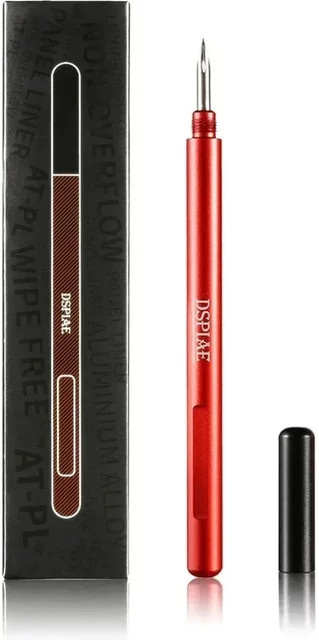 DSPIAE AT-PL Modell Seepage Line Pen Färbewerkzeug mit Edelstahlspitze und rutschfestem Metallgriff in Rot - Bild 1