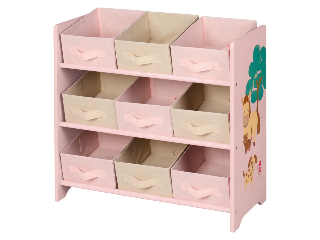 LIVARNO Kinder Aufbewahrungsregal für das Kinderzimmer, Pink, B/T/H: 62 x 30 x 62 cm - Bild 2