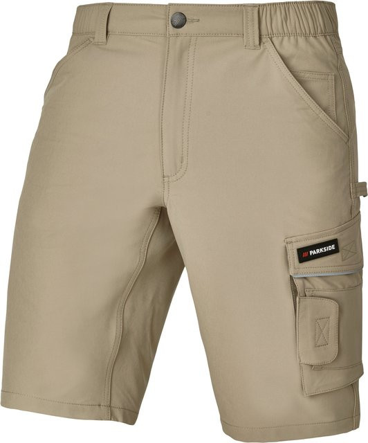 Parkside Herren Arbeitshose in Beige mit reflektierenden Elementen - Bild 1