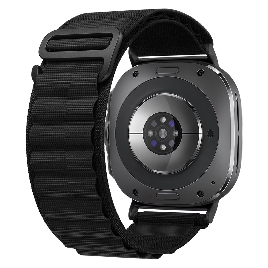 I LOVE LUO Uhrenarmband Alpine Loop, Nylon, Schwarz, Unisex, 47 mm - Bild 1