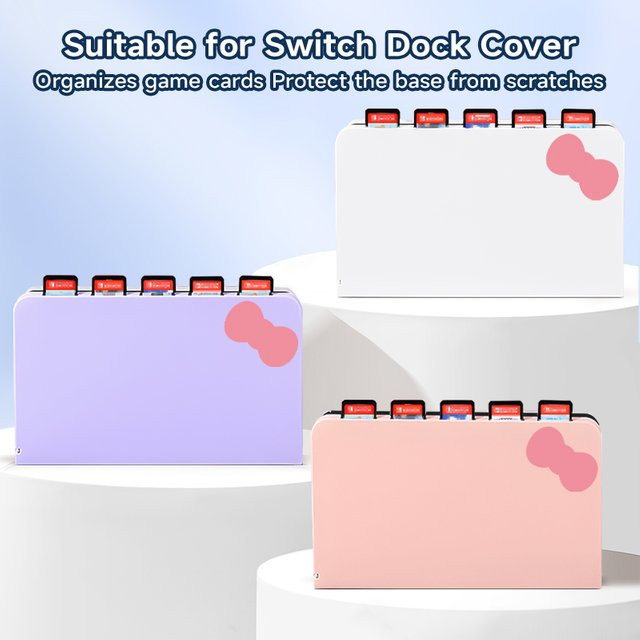Nintendo Switch Dockingstation mit Schutzhülle für Switch OLED und Switch NS in Lila - Bild 1