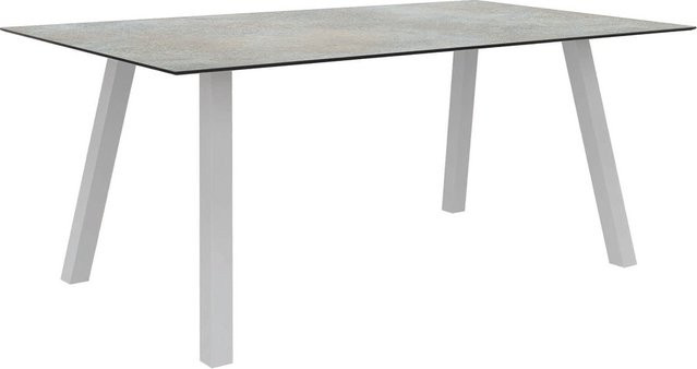 Stern Tisch Interno aus Aluminium in Weiß mit Silverstar 2.0 Quartz Tischplatte B/T: 180 x 100 cm - Bild 1