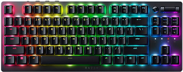 Razer DeathStalker V2 Pro Gaming-Tastatur in Schwarz mit optischen Schaltern und Multicolour-Beleuchtung via Bluetooth oder USB-C - Bild 1