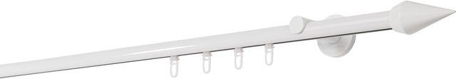 ONDECO Profil 1-läufig mit Wandträger und Endstück, Weiß, Länge: 330 cm, Breite: 20 mm, Wandträger-Tiefe: 6,5 cm - Bild 1