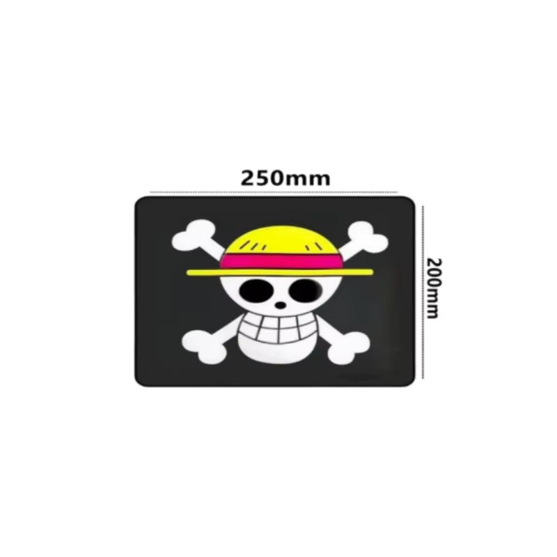 Bandai One Piece Anime Mauspad in Schwarz – Kawaii Gaming Schreibtischunterlage für Tastatur und Laptop - Bild 7