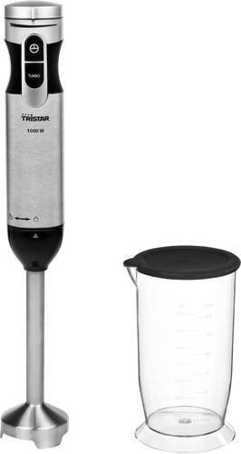 Tristar MX-4828 Stabmixer in Silber mit 1000W Leistung, Edelstahl, Messbecher, Turbofunktion und stufenloser Geschwindigkeitseinstellung - Bild 1