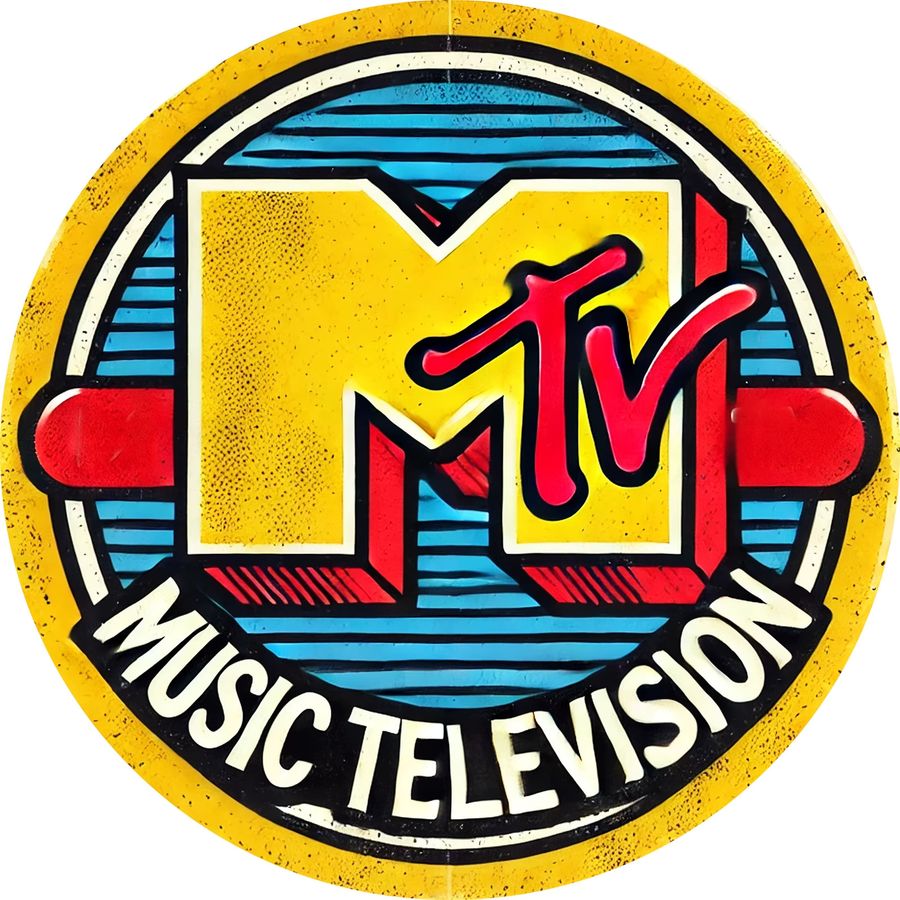 Potdemiel MTV Wandkunstschild aus Aluminium im Vintage-Design, Multicolor, B/H: 20,32 x 20,32 cm - Bild 3