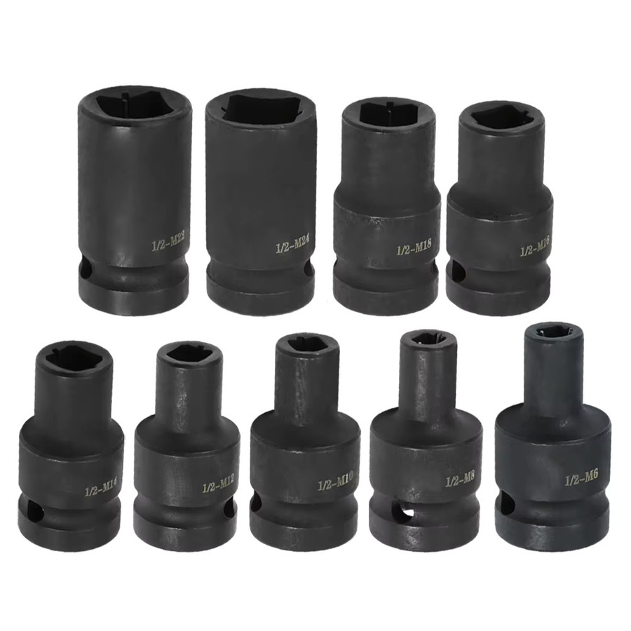 Vibratite Gewindebuchsen-Adapter Set für Vierkantantriebe M6 bis M24 mit 1/2 Zoll Anschluss - Bild 3