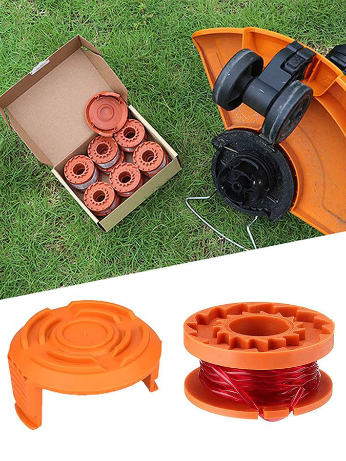Worx Ersatz-Rasentrimmer-Fadenspulen-Set in Orange für Weed Eater und Weed Eater Edger mit 3,1 m Trimmerfaden - Bild 6